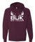 Buk Outdoor | Hoodie Big Buck Unisexe | Bourgogne & Blanc